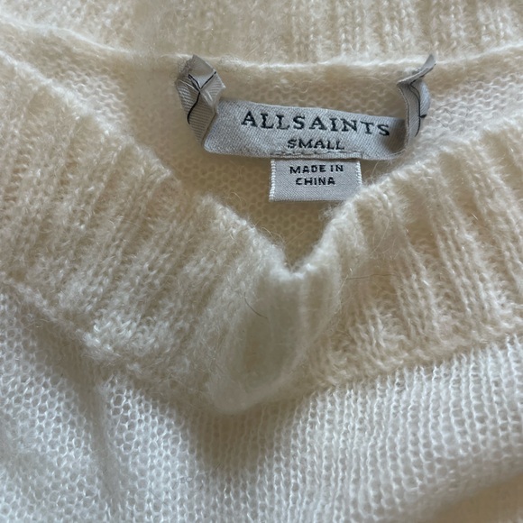 AllSaints Black and White Striped Sweater - Picture 3 of 3